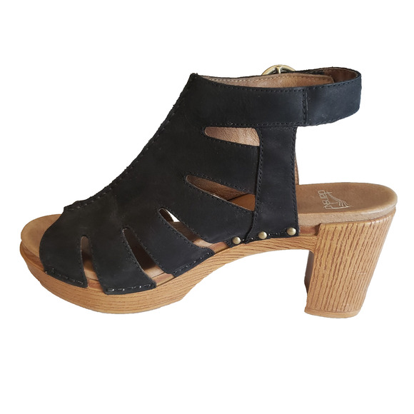 Dansko Black and Brown Women Sandals - Picture 3 of 15